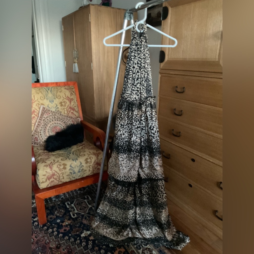 Rachel Zoe boho halter neck maxi dress